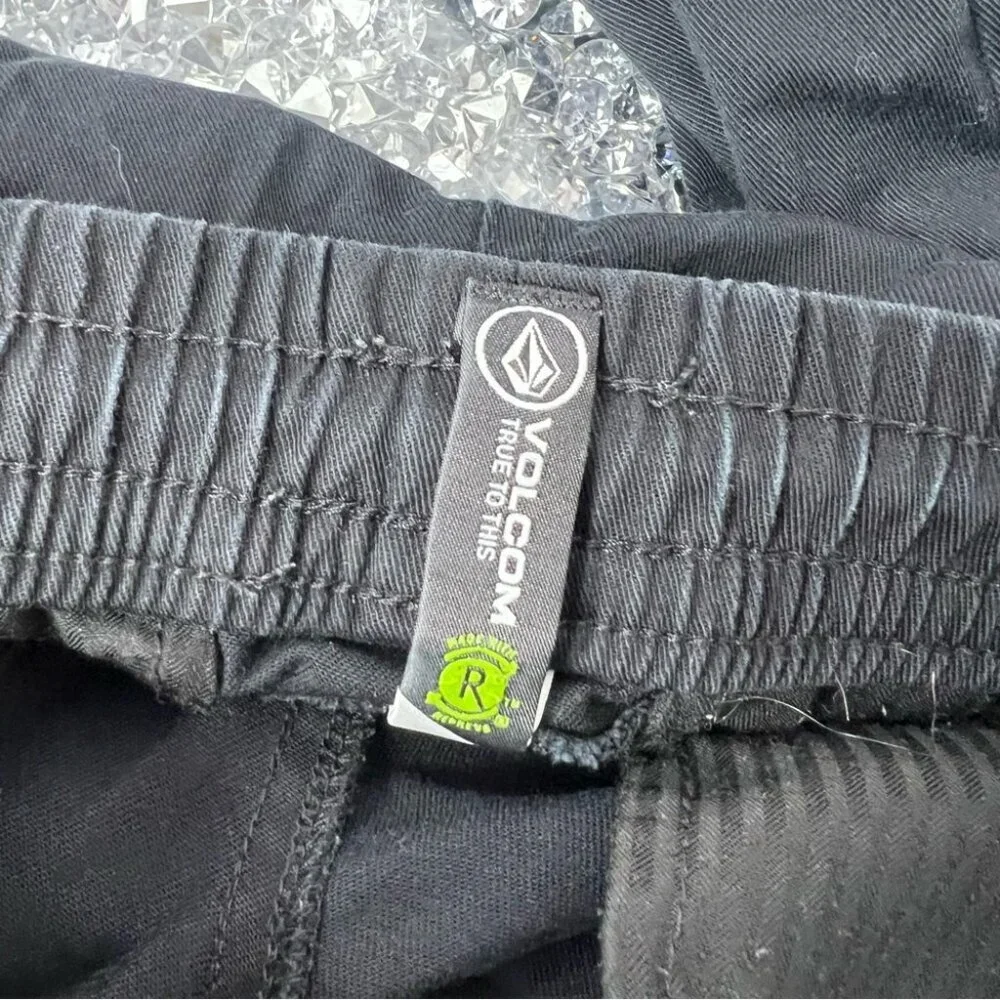 Volcom pants joggers kids Dark Jogger Pants pockets stretch waist